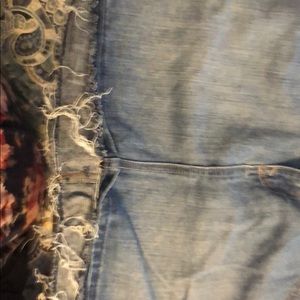 Jean mini skirt